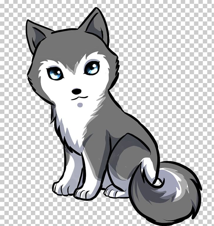 Siberian Husky Puppy Anime Drawing Cuteness PNG, Clipart, Animals