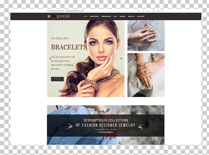 WooCommerce Responsive Web Design Jewellery WordPress E-commerce PNG, Clipart, Advertising, Beauty, Brand, Brown Hair, Diamond Free PNG Download