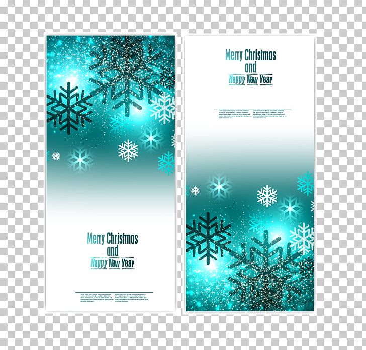 Christmas New Year Snowflake Illustration PNG, Clipart, Aqua, Banners Vector, Blue, Christmas, Christmas Snow Free PNG Download