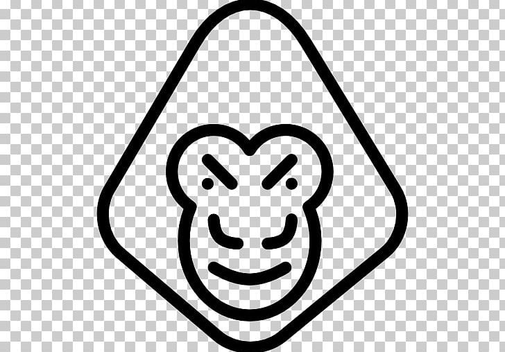Computer Icons Orangutan Smiley PNG, Clipart, Animals, Area, Black And White, Computer Icons, Encapsulated Postscript Free PNG Download