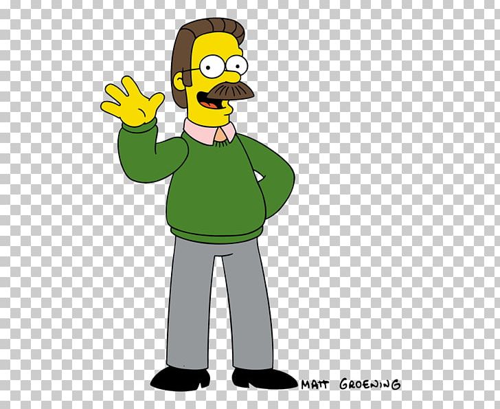 Ned Flanders Homer Simpson Mr. Burns Waylon Smithers Bart Simpson PNG, Clipart, Beak, Bird, Cartoon, Character, Dr Hibbert Free PNG Download