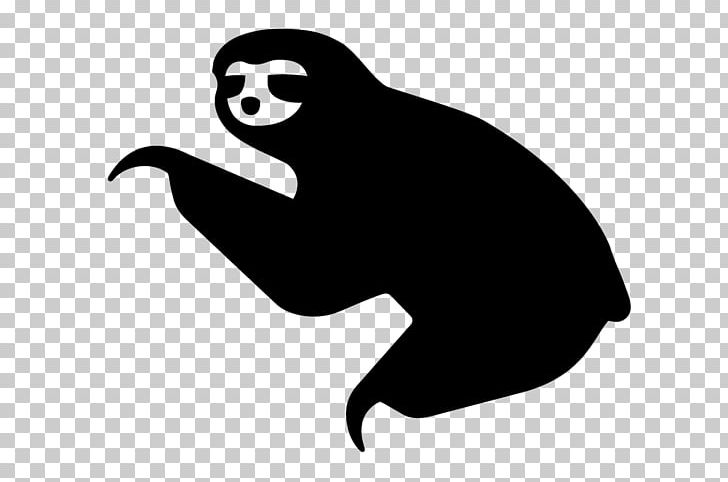 Sloth Silhouette Drawing PNG, Clipart, Animals, Black, Black And White, Clip Art, Drawing Free PNG Download