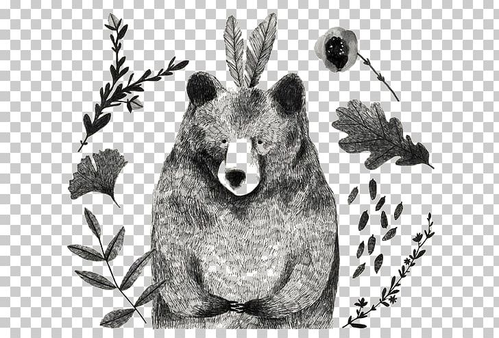 Bear Drawing Black And White PNG, Clipart, Animal, Animals, Black, Download, Drawing Free PNG Download