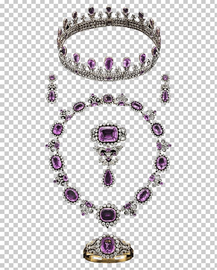 Earring Amethyst Tiara Parure Crown PNG, Clipart, Amethyst, Body Jewelry, Brooch, Charms Pendants, Crown Free PNG Download