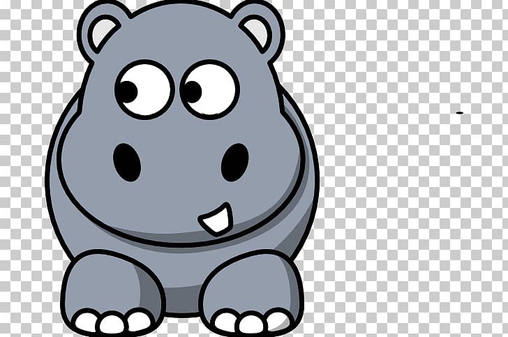 Hippopotamus Cartoon Drawing PNG, Clipart, Animation, Art, Artwork, Bear, Black And White Free PNG Download