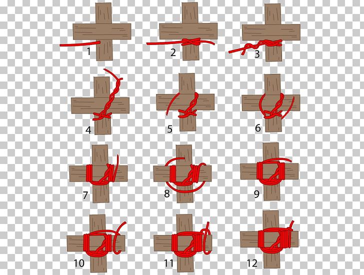 Lashing Knot Scouting Kreuzbund Rope PNG, Clipart, Achtsjorring, Angle, Clove Hitch, Howto, Knot Free PNG Download