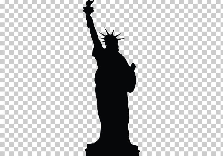 Statue Of Liberty Silhouette PNG, Clipart, Artwork, Black And White, Hand, Liberty Island, Monument Free PNG Download