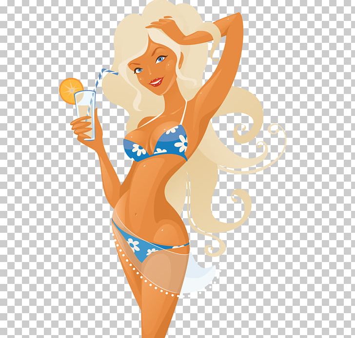 Bikini Swimsuit Woman Cartoon PNG - Free Download.