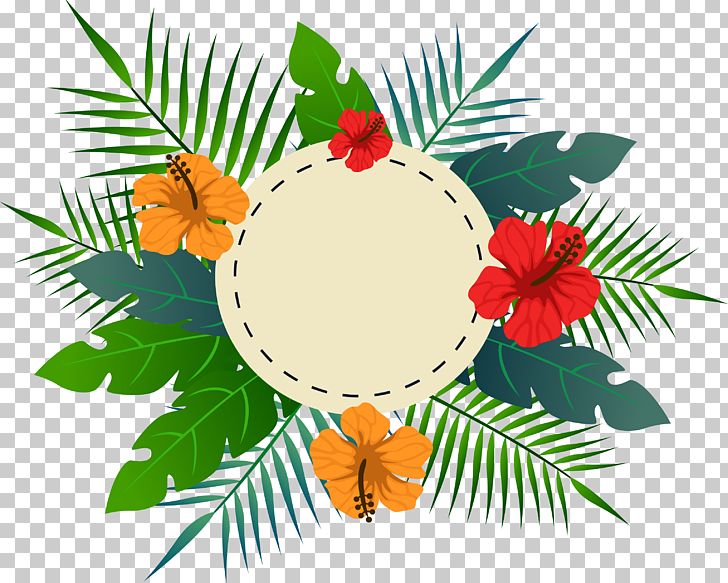 Tropical Flower Leaves The Title Box PNG, Clipart, Branch, Clip Art, Desktop Wallpaper, Download, Encapsulated Postscript Free PNG Download