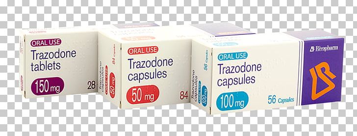 Trazodone Pharmaceutical Drug Antidepressant Dose Insomnia PNG, Clipart, Adverse Effect, Antidepressant, Brand, Carton, Dose Free PNG Download