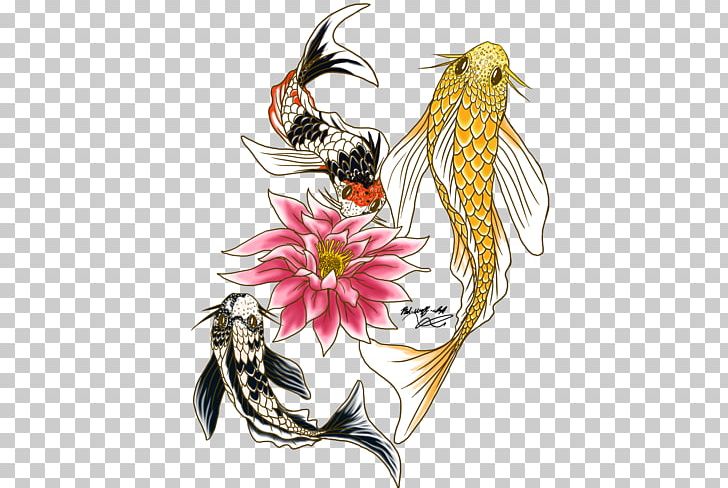 Butterfly Koi Tattoo Ink Fish PNG, Clipart, Animals, Art, Bird, Body Art, Butterfly Koi Free PNG Download