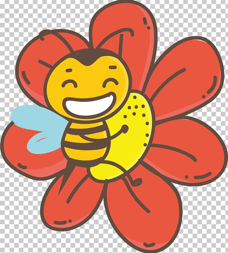 Honey Bee Euclidean PNG, Clipart, Art, Bee Vector, Cartoon, Encapsulated Postscript, Flower Free PNG Download