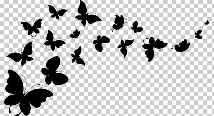 Butterfly PNG, Clipart, Black, Black And White, Branch, Computer Wallpaper, Flora Free PNG Download