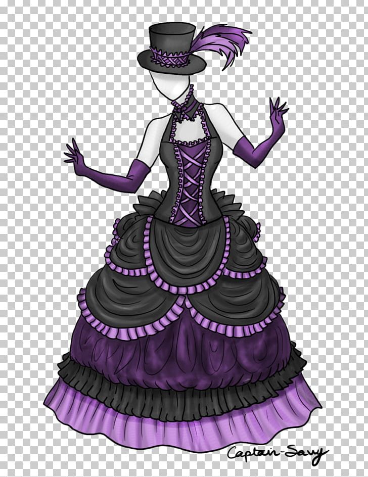 Illustration Gown Purple Costume PNG, Clipart, Costume, Costume Design, Dress, Gothic Beauty, Gown Free PNG Download