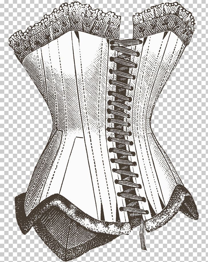 Hourglass Corset Busk Clothing Girdle PNG, Clipart, Black And White, Bone, Bra, Busk, Bustle Free PNG Download
