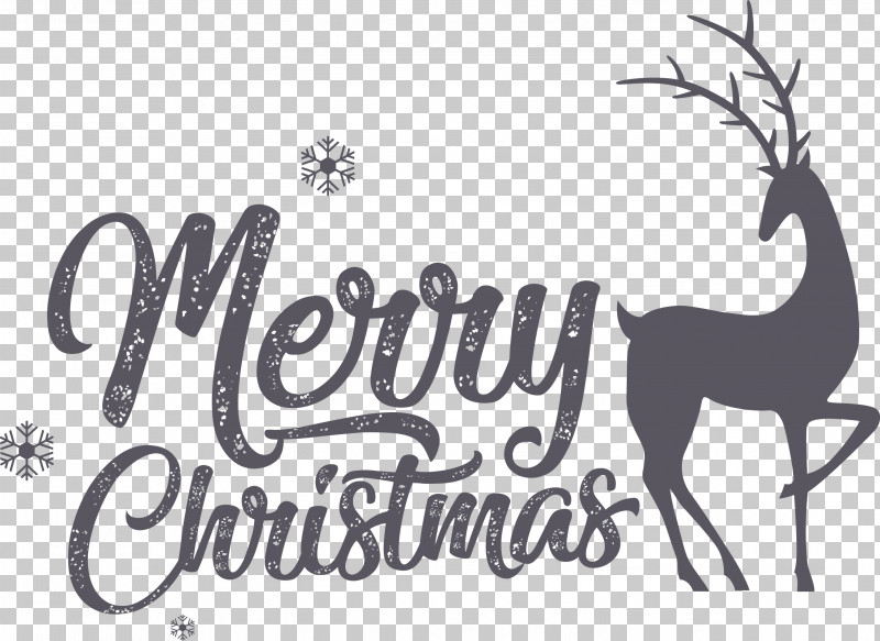 Merry Christmas PNG, Clipart, Antler, Cartoon, Dog, Horse, Line Free PNG Download