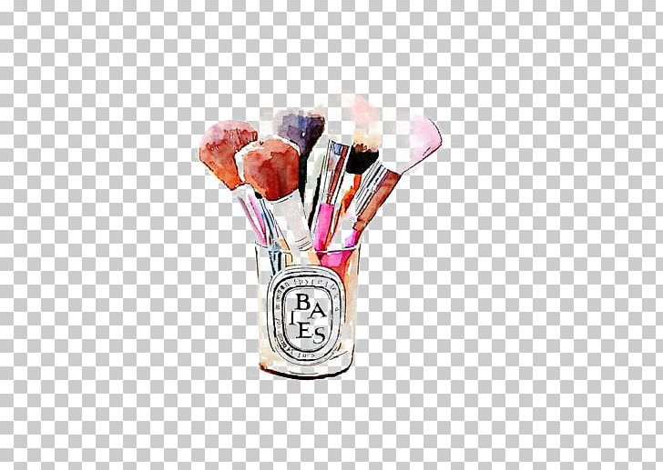 Cosmetics Makeup Brush Watercolor Painting Illustration PNG, Clipart, Brush, Case, Color, Confectionery, Cosmetics Free PNG Download