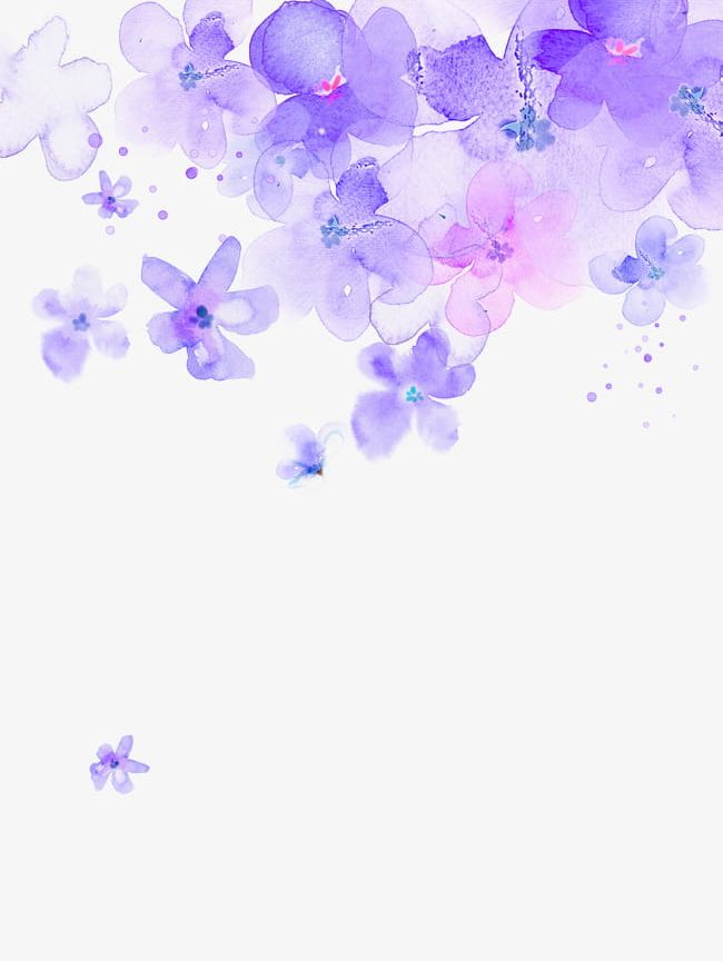 Purple Watercolor Flower Floating Material PNG, Clipart, Abstract, Backgrounds, Floating, Floating Clipart, Floating Material Free PNG Download