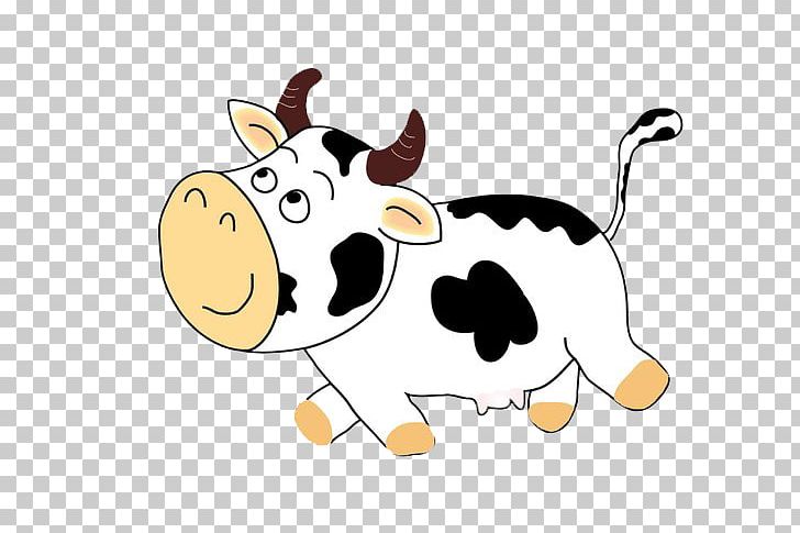 Cattle Cartoon Comics PNG, Clipart, Animals, Black, Carnivoran, Cow Milk, Cow Vector Free PNG Download