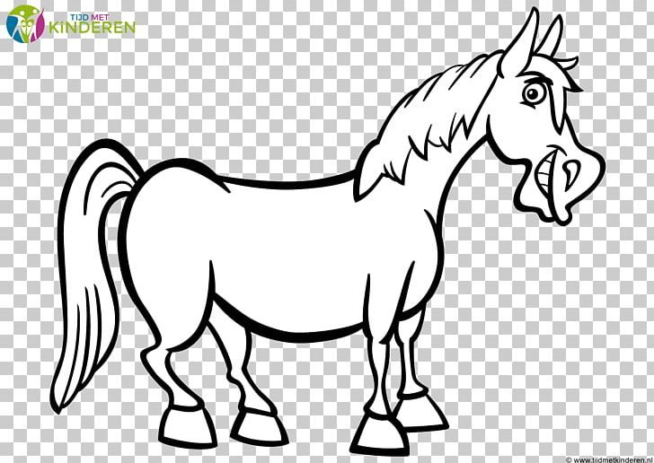 Horse Cartoon Drawing PNG, Clipart, Animals, Black And White, Bridle, Cartoon, Coloring Book Free PNG Download