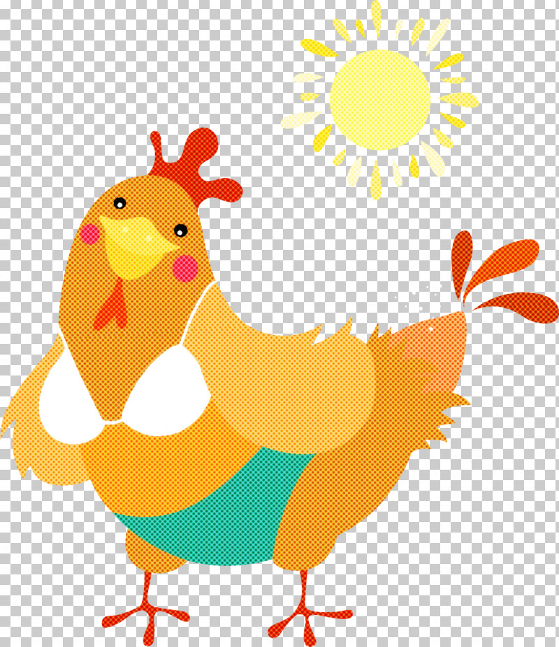Chicken Rooster Cartoon Bird Livestock PNG, Clipart, Beak, Bird, Cartoon, Chicken, Livestock Free PNG Download