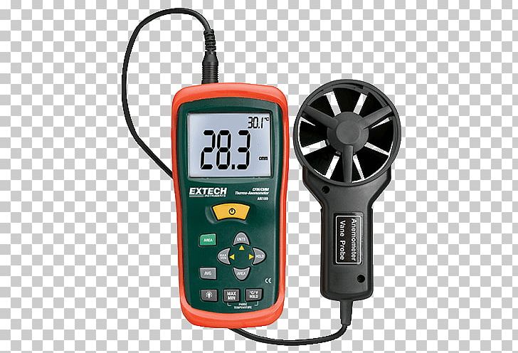Extech Instruments Anemometer Airflow Electronic Test Equipment Velocity PNG, Clipart, Anemometer, Coordinatemeasuring Machine, Dimension, Display Device, Electricity Meter Free PNG Download