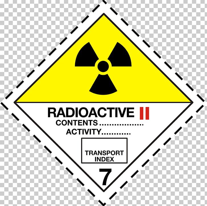 ADR Dangerous Goods HAZMAT Class 7 Radioactive Substances Hazchem Pictogram PNG, Clipart, 7 B, Adr, Angle, Hazmat Class 9 Miscellaneous, Line Free PNG Download