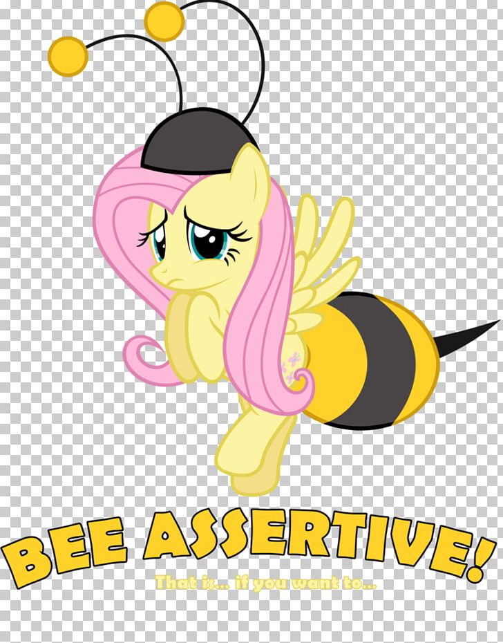 Fluttershy Bee Pony Rarity Horse PNG, Clipart, Area, Assertive, Bee, Cartoon, Fictional Character Free PNG Download