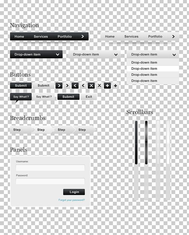 Graphical User Interface World Wide Web Web Design PNG, Clipart, Angle, Area, Black And White, Brand, Button Free PNG Download