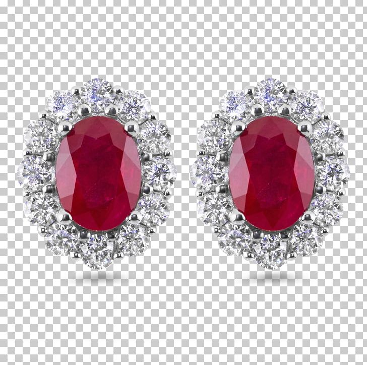 Earring Ruby Diamond Jewellery Gemstone PNG, Clipart, Birthstone, Bling Bling, Body Jewelry, Carat, Cut Free PNG Download