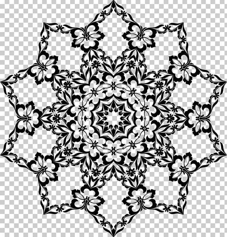 Floral Design Art Ornament PNG, Clipart, Area, Art, Black, Black And White, Circle Free PNG Download