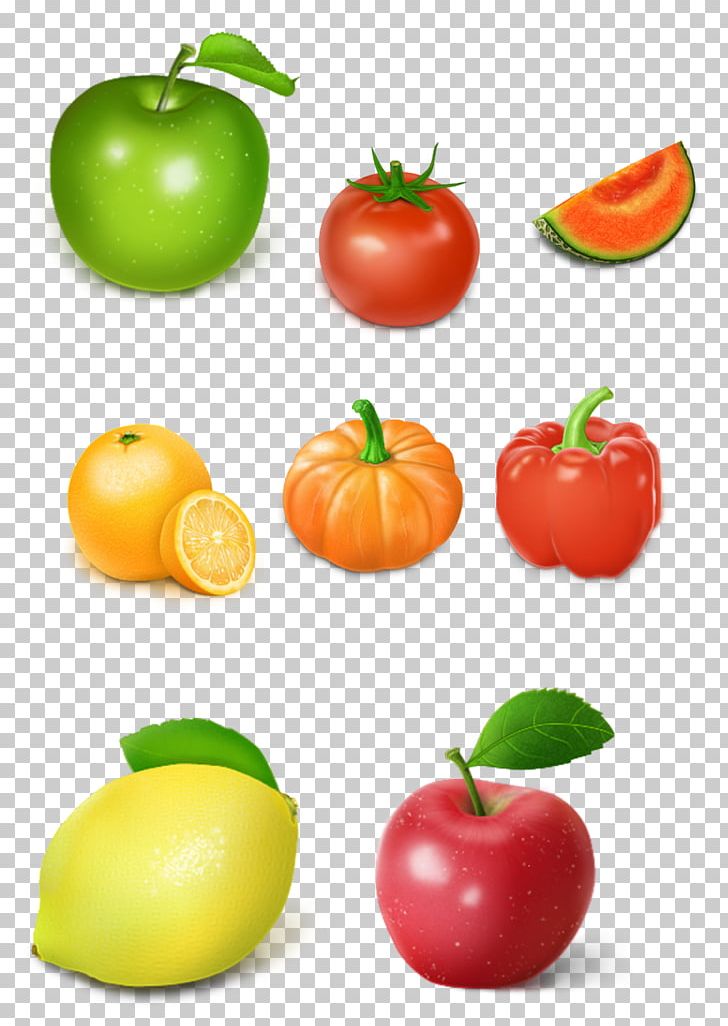 Tomato Manzana Verde Apple Fruit Vegetable PNG, Clipart, Acerola, Creative Background, Food, Fruit, Fruits Free PNG Download