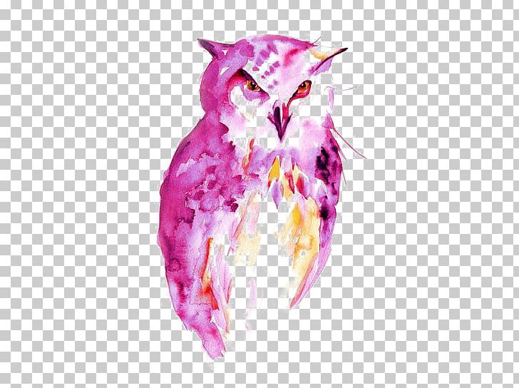 Owl Watercolor Painting Drawing Portrait PNG, Clipart, Animal, Animals, Art, Beak, Bird Free PNG Download