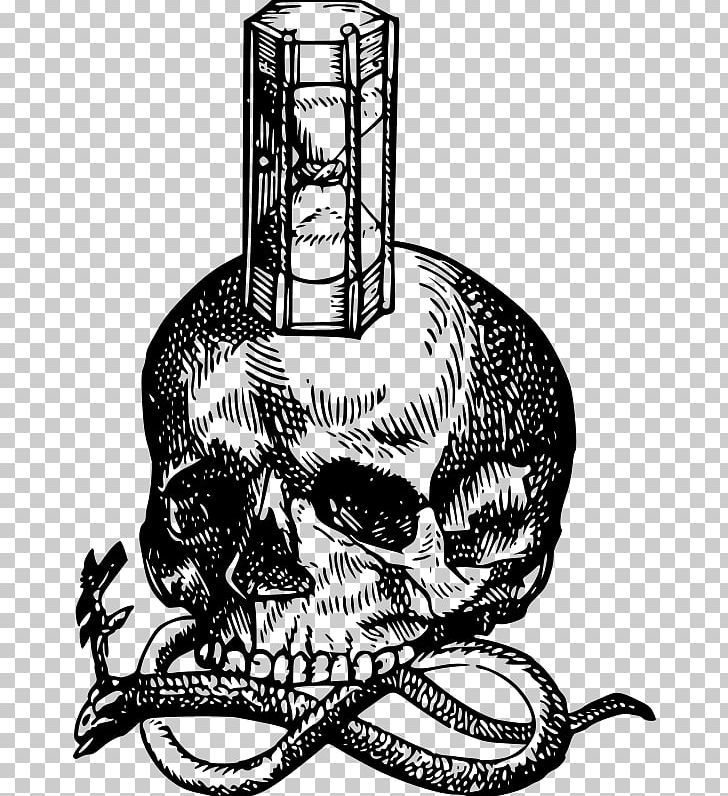 Hourglass Death Human Skull Symbolism PNG, Clipart, Art, Black And White, Bone, Computer Icons, Death Free PNG Download