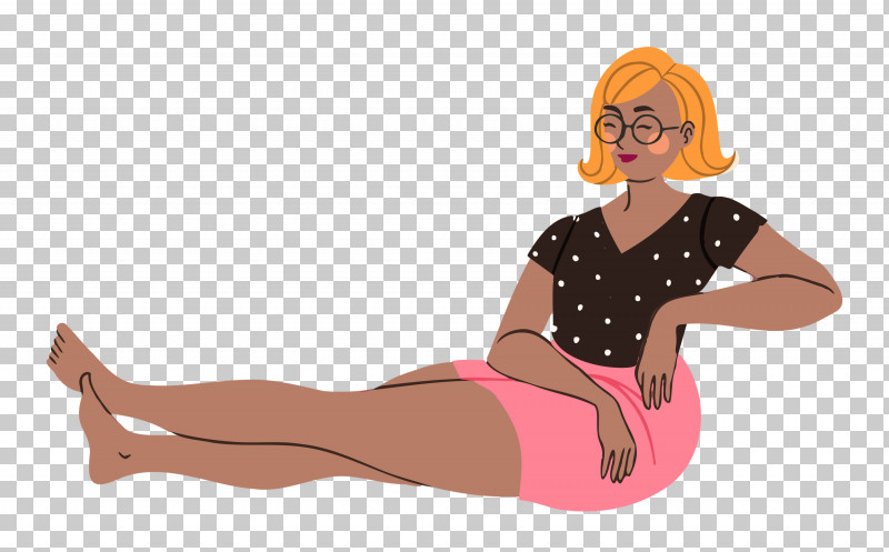 Relaxing Lady Woman PNG, Clipart, Biology, Cartoon, Girl, Hm, Joint Free PNG Download