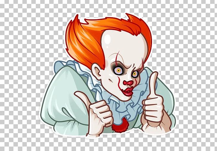 It Sticker Decal Pennywise Telegram PNG, Clipart, Arm, Boy, Cartoon, Child, Face Free PNG Download