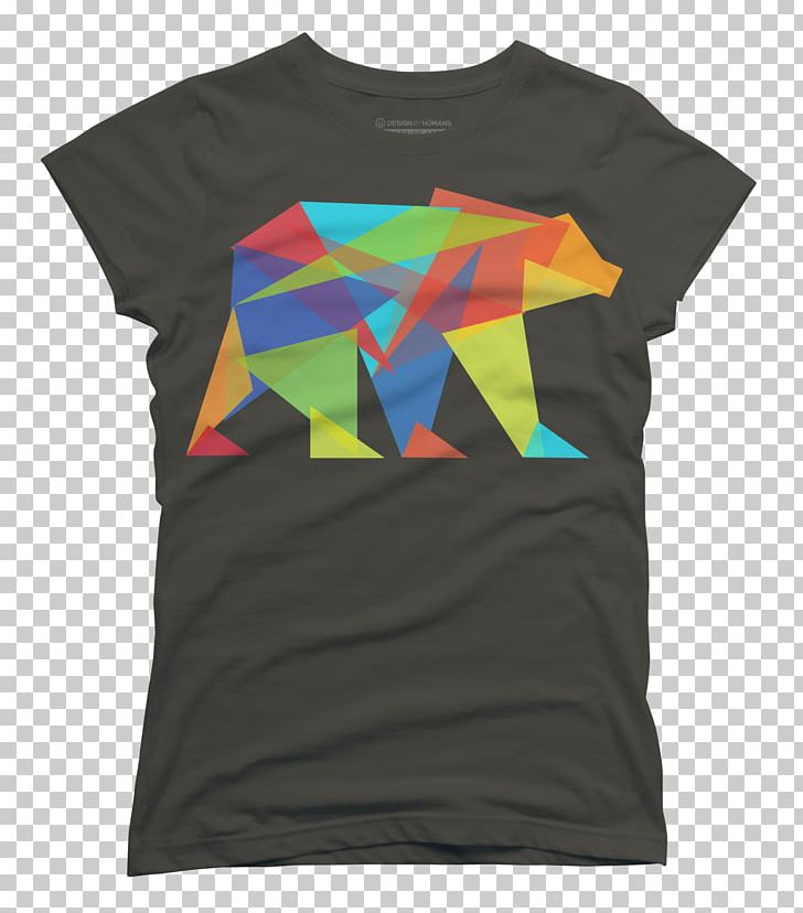 T-shirt Bear Fractal Geometry Hoodie PNG, Clipart, Bear, Bear Men, Clothing, Design By Humans, Fractal Free PNG Download