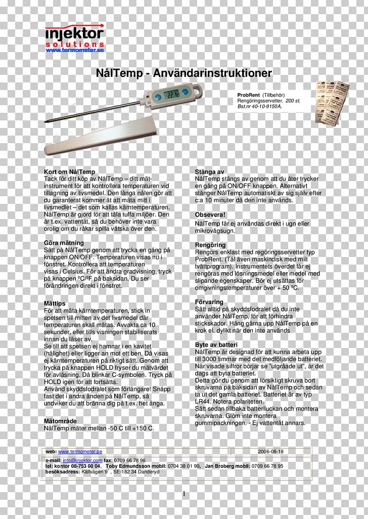 Thermometer Document Temperature Sensor Egenkontroll PNG, Clipart, Celsius, Data, Document, Extech Instruments, Heat Free PNG Download