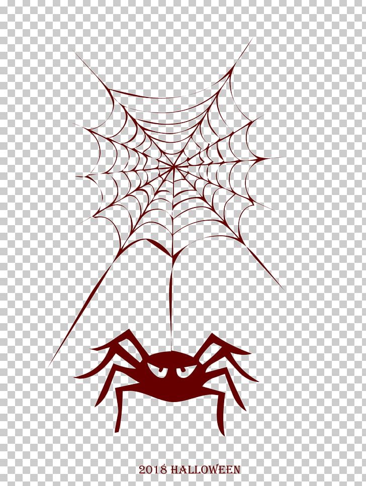Halloween 2018 Spider. PNG, Clipart, Angle, Area, Art, Artwork, Black And White Free PNG Download