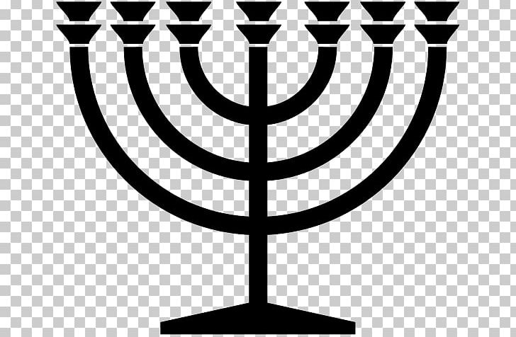 Menorah Jewish Symbolism Judaism PNG, Clipart, Black And White, Blackjack, Candle Holder, Chai, Christian Symbolism Free PNG Download