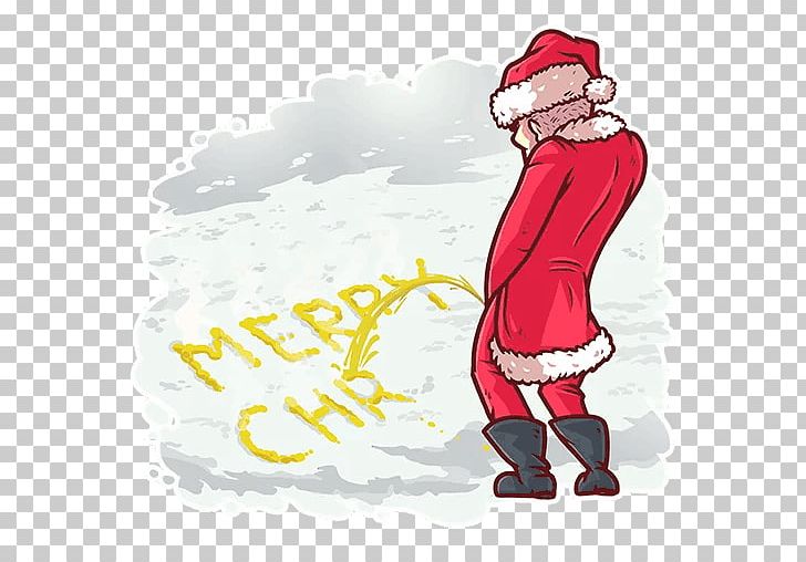 Santa Claus Telegram Christmas Sticker Text PNG, Clipart, Art, Bad Santa, Behavior, Cartoon, Christmas Free PNG Download