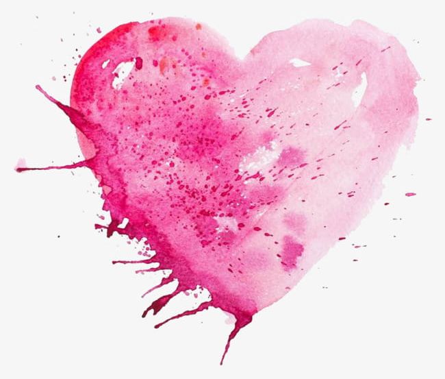 Watercolor Ink Heart-shaped Material PNG, Clipart, Free, Gouache, Heart Shaped, Heart Shaped Clipart, Ink Clipart Free PNG Download