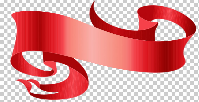 Red Ribbon Logo Line Material Property PNG, Clipart, Line, Logo, Material Property, Paint, Red Free PNG Download
