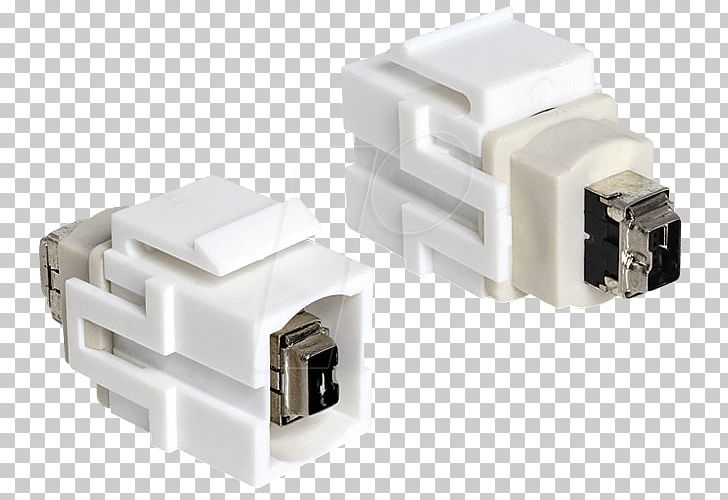 Adapter Electrical Connector Keystone Module IEEE 1394 Twisted Pair PNG, Clipart, Adapter, Angle, Cable, Computer, Computer Hardware Free PNG Download