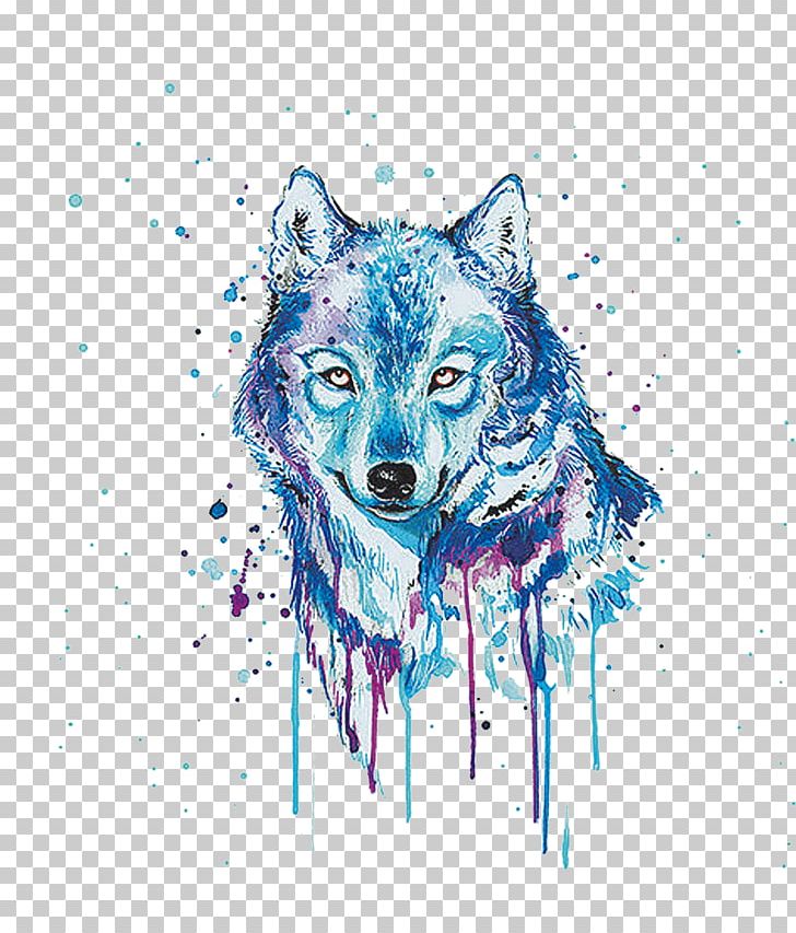 Gray Wolf Watercolor Painting Oil Painting PNG, Clipart, Animals, Art, Drawing, Focus, Gray Wolf Free PNG Download