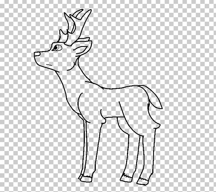 Reindeer Line Art Red Deer Elk PNG, Clipart, Animal Figure, Antler, Black And White, Cartoon, Coloring Book Free PNG Download