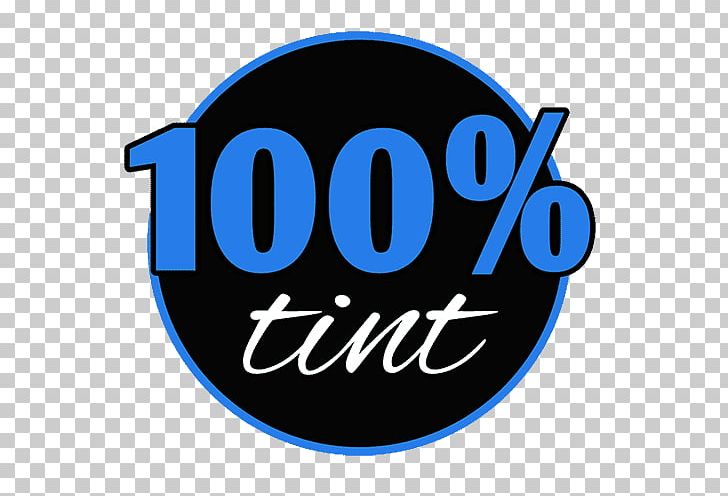 100% Tint Window Films Logo Car PNG, Clipart, Area, Blue, Brand, Car, Circle Free PNG Download