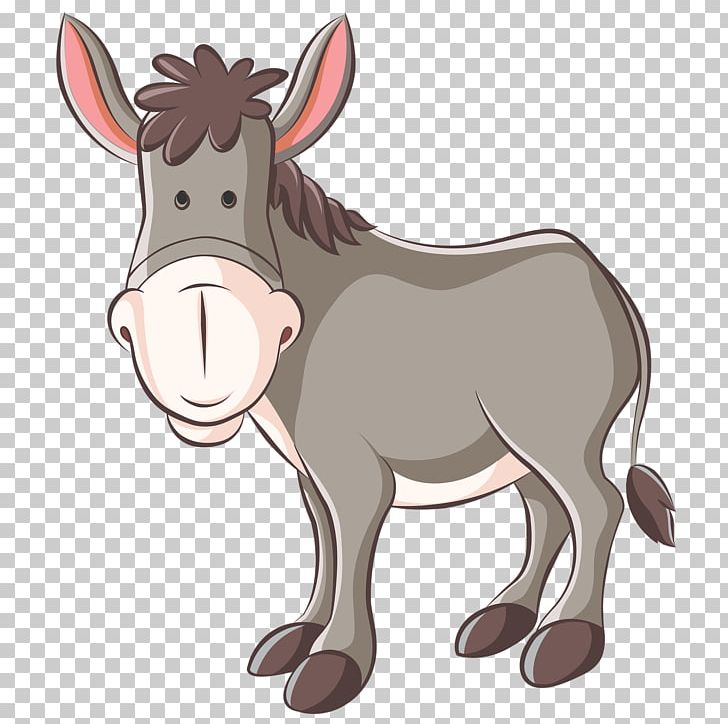 Donkey Horse Mule PNG, Clipart, Animals, Bridle, Cartoon, Cattle Like Mammal, Donkey Free PNG Download