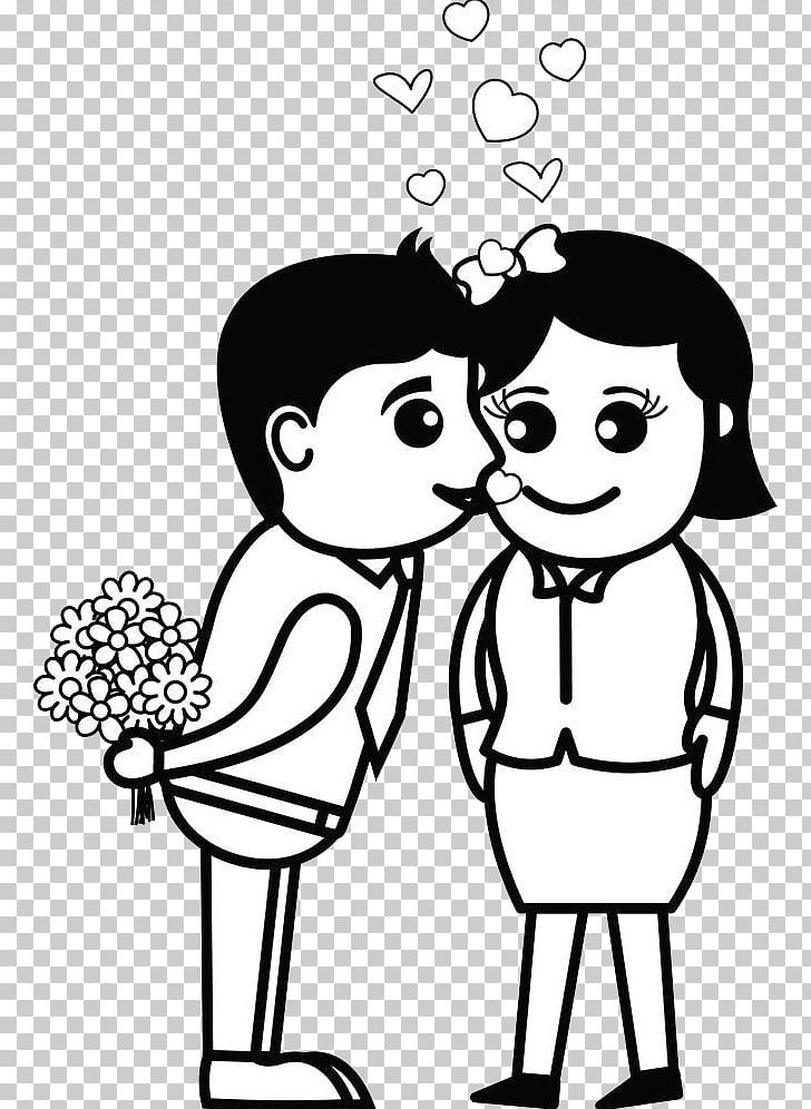 Cartoon Kiss Drawing Intimate Relationship PNG, Clipart, Child, Conversation, Couple, Face, Fictional Character Free PNG Download