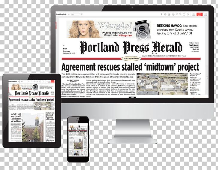 Portland Press Herald Online Newspaper Kennebec Journal PNG, Clipart, Bangkok Post, Brand, Chicago Tribune, Display Advertising, Edition Free PNG Download